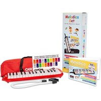 Melodica Set Red (incl. German method. case. mouthpiece) von Hage Musikverlag