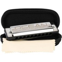 Ocean Rock Blues Harmonica in A, black (incl. stylish softcase and cleaning cloth) von Hage Musikverlag