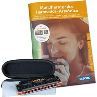 Professional Blues Harmonica Set, (incl. 4 languages Method (DE/EN/FR/ES), case, cleaning cloth) von Hage Musikverlag