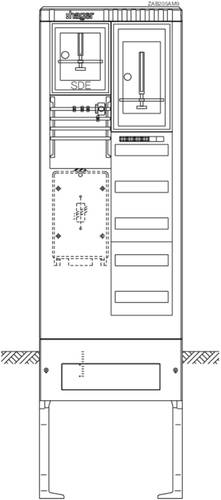 Hager ZAB205AM9 Straßenbeleuchtungsanschlusssäule Kunststoff 1St. von Hager