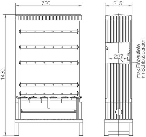 Hager ZAF101B Festplatzverteilerschrank Inhalt 1St. von Hager