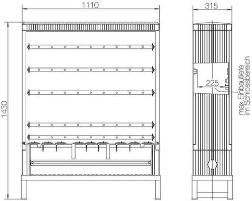 Hager ZAF102B Festplatzverteilerschrank Inhalt 1St. von Hager