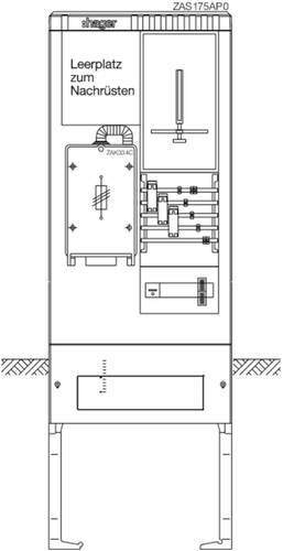 Hager ZAS175AP0 Zähleranschlusssäule Kunststoff 1St. von Hager