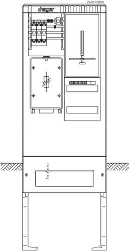 Hager ZAS175BB6 Zähleranschlusssäule Kunststoff 1St. von Hager