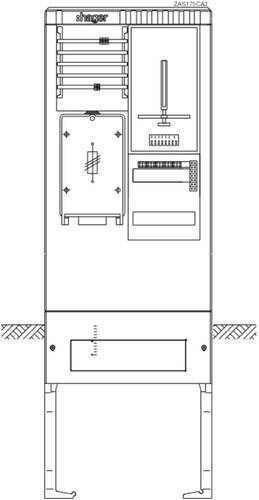 Hager ZAS175CA2 Zähleranschlusssäule Kunststoff 1St. von Hager