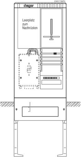 Hager ZAS175MF9 Zähleranschlusssäule Kunststoff 1St. von Hager
