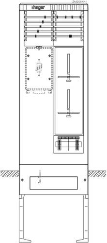 Hager ZAS205KH1 Zähleranschlusssäule Kunststoff 1St. von Hager