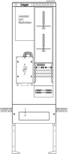 Hager ZAS205NF9 Zähleranschlusssäule Kunststoff 1St. von Hager