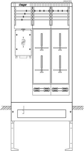 Hager ZAS207EF9 Zähleranschlusssäule Kunststoff 1St. von Hager