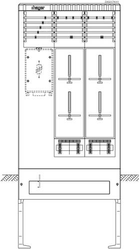 Hager ZAS207KH1 Zähleranschlusssäule Kunststoff 1St. von Hager