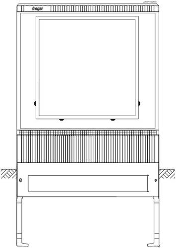 Hager ZAW102MY8 Wandler- und Messschrank Aufputz Inhalt 1St. von Hager