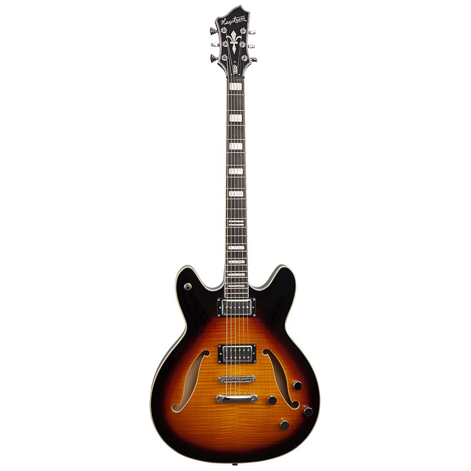 Hagstrom Viking Deluxe Baritone Tobacco Sunburst E-Gitarre von Hagstrom