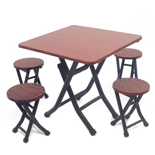 Haiki 5 Teilige 1/12 Skala Faltbare Puppenhäuser Möbel Set Winziger Plastiktisch Und Stühle Für Kinder Sammlerpuppenhouses Display Modelle Haiki 5 Teilige 1/12 Skala Faltbare Puppenhäuser Möbel Set Winziger Plastiktisch Und Stühle Für Kinder Sammlerpuppenhouses Display Modelle von Haiki