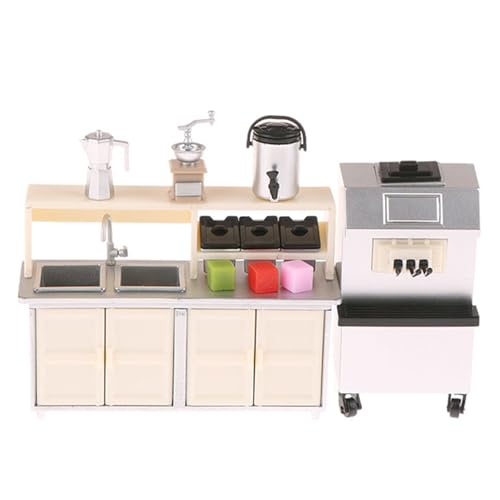 Haiki Detaillierte Miniaturcafészene Display Set 1/12 Modellabbildung Umfasst Einzelhandelsregale Und Getränkemaschine Für Sammlerminiaturmöbel Set Haiki Detaillierte Miniaturcafészene Display Set 1/12 Modellabbildung Umfasst Einzelhandelsregale Und Getränkemaschine Für Sammlerminiaturmöbel Set von Haiki