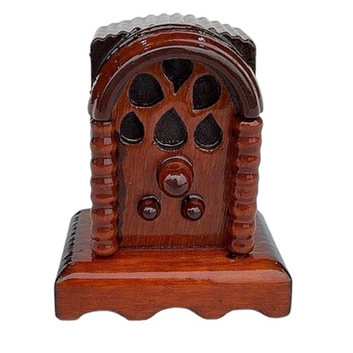 Holz Miniatur Radio Mit Mahoganien Finish Für Doll House Wohnzimmerzubehör Und Modellszene Einstellung Von Requisiten Doll House Accessoires Holz Miniatur Radio Mit Mahoganien Finish Für Doll House Wohnzimmerzubehör Und Modellszene Einstellung Von Requisiten Doll House Accessoires von Haiki