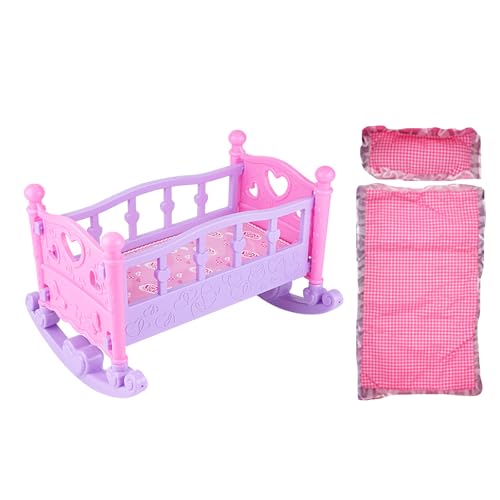 Kinder-Simulations-Schlafbett, Miniatur-Kinder-Bausatz, Eltern-Kind-Interaktionsspielzeug für Rollenspiele, Miniatur-Puppenbett für Rollenspiele Kinder-Simulations-Schlafbett, Miniatur-Kinder-Bausatz, Eltern-Kind-Interaktionsspielzeug für Rollenspiele, Miniatur-Puppenbett für Rollenspiele von Haiki