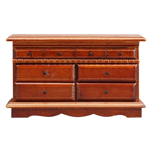 Miniatur-Holzkommode im Maßstab 1:12, mehrere Schubladen, Aufbewahrungsschrank für Puppenhäuser, Zubehör, Miniatur-Holzkommode Miniatur-Holzkommode im Maßstab 1:12, mehrere Schubladen, Aufbewahrungsschrank für Puppenhäuser, Zubehör, Miniatur-Holzkommode von Haiki