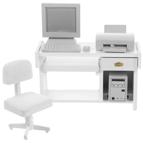 Miniatur Office Szene Möbel Mit Working Desk Stuhl Drucker Computer Puppenhaus Modell Dekoration Doll House Workpaces Miniatur Office Szene Möbel Mit Working Desk Stuhl Drucker Computer Puppenhaus Modell Dekoration Doll House Workpaces von Haiki