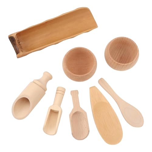 Realistisches Küchenhelfer-Werkzeug und Zubehör-Set für Kinder, pädagogisches Holzspiel-Lebensmittelwerkzeug für Kleinkinder, Motorik, Holzküchenutensilien-Set für Kleinkinder Realistisches Küchenhelfer-Werkzeug und Zubehör-Set für Kinder, pädagogisches Holzspiel-Lebensmittelwerkzeug für Kleinkinder, Motorik, Holzküchenutensilien-Set für Kleinkinder von Haiki