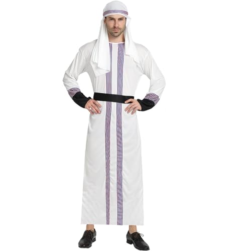 S-Kostüm, Naher Osten, Robe, arabisches Halloween, arabisches Cosplay-Outfit, arabisches Prinz-Kostüm, Halloween-Kostüm von Haiki