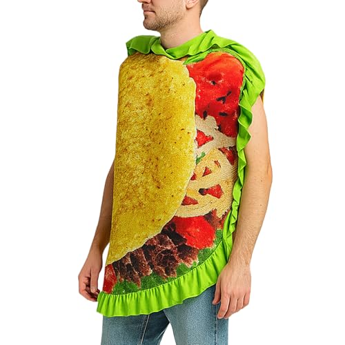 Burrito Kostüm - Halloween Verkleidung Taco Kostüm Outfit | Kostüme Partyzubehör Für Fasching Schule Fotoshooting Paare Burrito Kostüm - Halloween Verkleidung Taco Kostüm Outfit | Kostüme Partyzubehör Für Fasching Schule Fotoshooting Paare von Hailerio