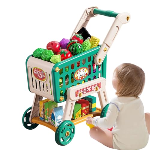 Einkaufswagen Für Kinder | Spielzeug Kaufmannsladen Zubehör Für Kinderküche,Lernspielzeug Mit Und Gemüse Für Kleinkinder Mädchen Familien Interaktive Spiele Rollenspiel Einkaufswagen Für Kinder | Spielzeug Kaufmannsladen Zubehör Für Kinderküche,Lernspielzeug Mit Und Gemüse Für Kleinkinder Mädchen Familien Interaktive Spiele Rollenspiel von Hailerio