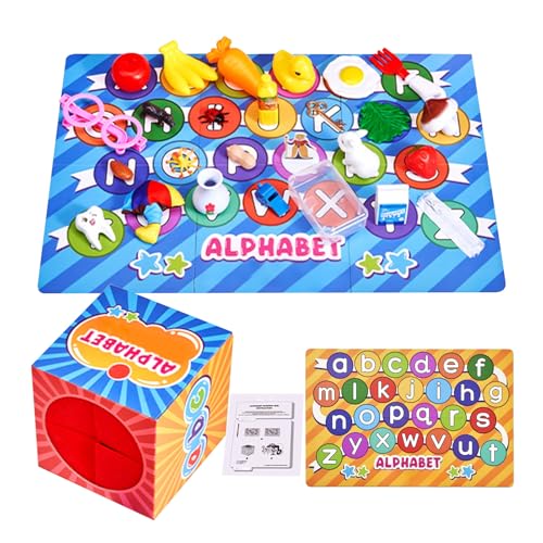 Hailerio Alphabet Lernspielzeug Für Kinder Ab 3 Jahren - Buchstabengeräusche-Spiele - Sensorisches Lernspielzeug Zur Worterkennung Für Kindergarten Vorschule Und Kita Hailerio Alphabet Lernspielzeug Für Kinder Ab 3 Jahren - Buchstabengeräusche-Spiele - Sensorisches Lernspielzeug Zur Worterkennung Für Kindergarten Vorschule Und Kita von Hailerio