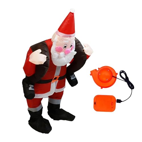 Hailerio Aufblasbares Kostüm des Weihnachtsmanns,Batterie Gebläse Cosplay Jumpsuit,Lustiger Aufblasbarer Santa Anzug - Für Familienfeiern Veranstaltungen Aufführungen Aktivitäten Feiern Hailerio Aufblasbares Kostüm des Weihnachtsmanns,Batterie Gebläse Cosplay Jumpsuit,Lustiger Aufblasbarer Santa Anzug - Für Familienfeiern Veranstaltungen Aufführungen Aktivitäten Feiern von Hailerio
