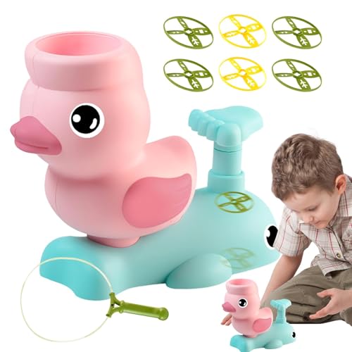 Hailerio Duck Flying Disc Start Toys, Flying Disc Catching Game - Buntes Fangspielzeug im Freien | Tragbares Lernspiel für Feinmotorik -Fähigkeiten, Gartenaktivitäten für die Familienversammlung von Hailerio