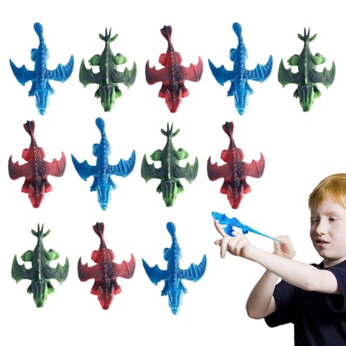 Hailerio Slingshot-Dinosaurier, Slingshot-Dinosaurier-Fingerspielzeug,12x FingerDinosaurier Tierspielzeug | Finger-Dinosaurier-Tierspielzeug, Finger-Tierspielzeug, -Dinosaurier-Fingerspielzeug für von Hailerio