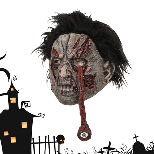 Halloween Zombie Kopfmaske | Halloween Gruselige Zombie Kopfmaske für erwachsene Personen,Kostüm Kopfbedeckung Für Erwachsene Damen Herren Streiche Fotoshoot Vorstellung Film Karneval Halloween Zombie Kopfmaske | Halloween Gruselige Zombie Kopfmaske für erwachsene Personen,Kostüm Kopfbedeckung Für Erwachsene Damen Herren Streiche Fotoshoot Vorstellung Film Karneval von Hailerio