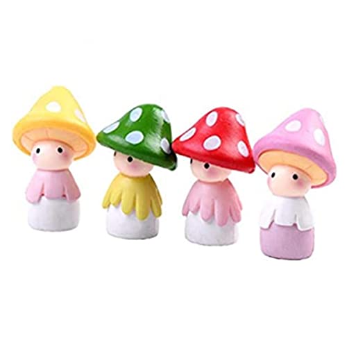 Ornament Harz Fairy Gartenhandwerk Dekoration Miniatur Mikro Gnom Mini -Miniatur -Figuren, Fairy Garden Accessoires Dollhouse Dekorationen 4pcs von Hajimia