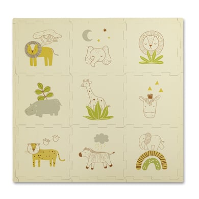 Hakuna Matte Puzzlematte für Babys – Safari Tiere 95 x 95 cm von Hakuna Matte