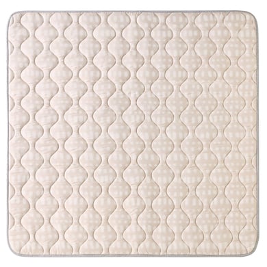 Hakuna Matte gesteppte Krabbeldecke Hygge, Beige 127 x 127 cm von Hakuna Matte