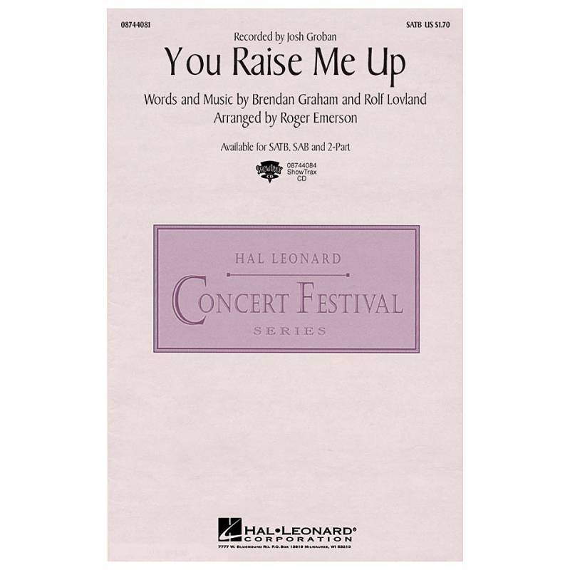 Hal Leonard You Raise Me Up Chornoten von Hal Leonard