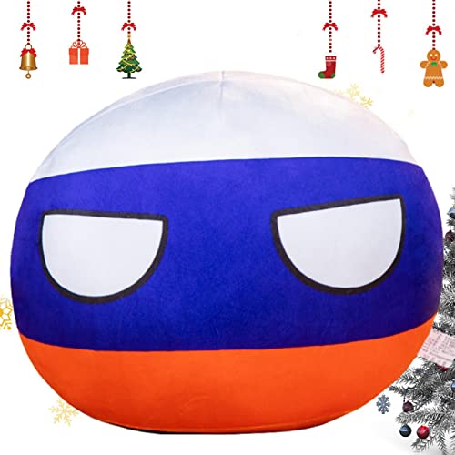 Halatua Plüsch-Country-Ball,PP Cotton Stuffed Nationalbälle - Bequemes Plushie-Kissen für Büro-Nickerchen, Anime-Spielzeug-Geburtstags von Halatua