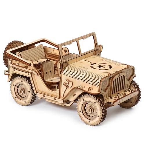 Hallisun 3D Holzpuzzle für Erwachsene, Geländewagen Modellbausatz, Holzbausatz, Mechanisches Bauset Spielzeug, Heimdekoration, Weihnachts und Geburtstagsgeschenk für Frauen und Männer, 428 Teile Hallisun 3D Holzpuzzle für Erwachsene, Geländewagen Modellbausatz, Holzbausatz, Mechanisches Bauset Spielzeug, Heimdekoration, Weihnachts und Geburtstagsgeschenk für Frauen und Männer, 428 Teile von Hallisun