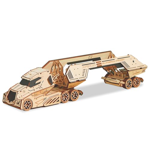 Hallisun 3D Holzpuzzle für Erwachsene, Holz Rotweinregal LKW mechanischer Modellbausatz, Fahrzeugmodellbau mit Weinregal, Vintage BAU Bastelset, DIY Weihnachtsgeburtstagsgeschenke, 287 Teile Hallisun 3D Holzpuzzle für Erwachsene, Holz Rotweinregal LKW mechanischer Modellbausatz, Fahrzeugmodellbau mit Weinregal, Vintage BAU Bastelset, DIY Weihnachtsgeburtstagsgeschenke, 287 Teile von Hallisun