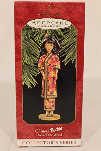 Hallmark Puppen der Welt Chinesische Barbie Weihnachten Ornament 1997 von Hallmark