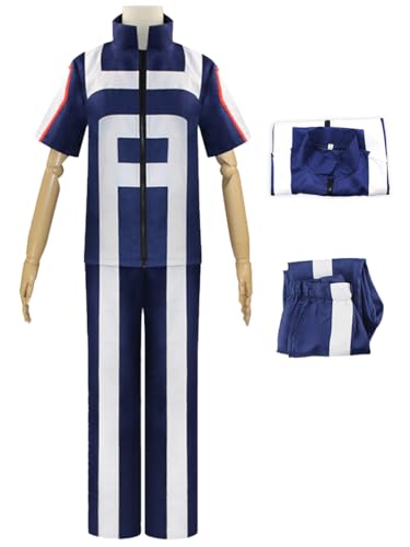 Hallojojo Anime MHA Cosplay Kostüm My Hero Academia Verkleidung Midoriya Izuku Todoroki Shoto Sportbekleidung Weihnachten Halloween Karneval Party Fancy Kostüm für Erwachsene von Hallojojo