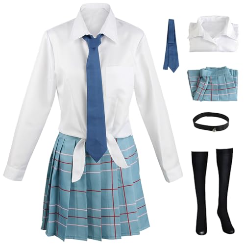 Hallojojo Anime My Dress-Up Darling Cosplay Kostüm für Herren und Damen Marin Kitagawa Gojo Wakana Verkleidung JK Schuluniform Weihnachten Halloween Karneval Party Fancy Kostüm von Hallojojo