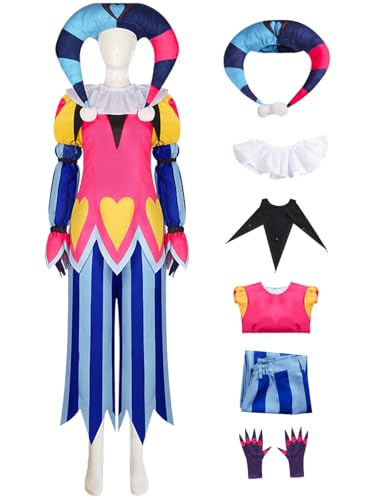 Hallojojo Fizzarolli Cosplay Kostüm Set Anime Hazbin Hotel Verkleidung Fizzarolli Uniform Clown Kostüm Weihnachten Halloween Karneval Party Bühnenauftritt Fancy Cosplay für Erwachsene Hallojojo Fizzarolli Cosplay Kostüm Set Anime Hazbin Hotel Verkleidung Fizzarolli Uniform Clown Kostüm Weihnachten Halloween Karneval Party Bühnenauftritt Fancy Cosplay für Erwachsene von Hallojojo