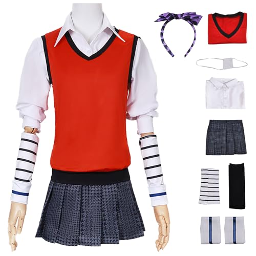 Hallojojo Ikishima Midari Cosplay Kostüm mit Perücke Anime Kakegurui Verkleidung Midari Ikishima JK Uniform Weihnachten Halloween Karneval Party Fancy Kostüm für Erwachsene von Hallojojo