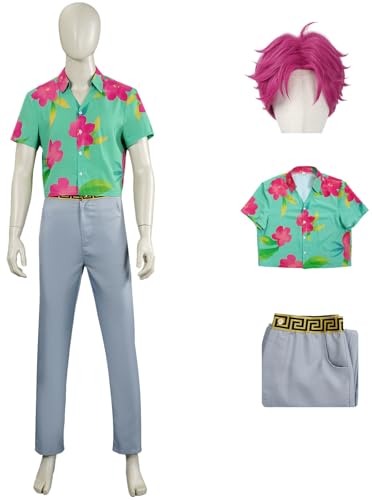 Hallojojo Abby Kostüm Herren Cosplay Anime Dämon Boygroup Sajaboys Abby Uniform Set Top Hosen Hut und Perücke für Fancy Dress Up Halloween Karneval Party Maskenball Fest Verkleidung Hallojojo Abby Kostüm Herren Cosplay Anime Dämon Boygroup Sajaboys Abby Uniform Set Top Hosen Hut und Perücke für Fancy Dress Up Halloween Karneval Party Maskenball Fest Verkleidung von Hallojojo