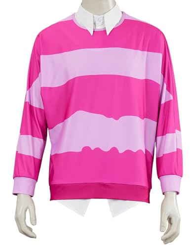 Hallojojo Saja Baby Kostüm Herren Cosplay Dämon Boygroup Sajaboys Baby Rosa Langarm Shirt mit Falsche Kragen und Hosen für Fancy Dress Up Halloween Karneval Party Geburtstag Maskenball Verkleidung Hallojojo Saja Baby Kostüm Herren Cosplay Dämon Boygroup Sajaboys Baby Rosa Langarm Shirt mit Falsche Kragen und Hosen für Fancy Dress Up Halloween Karneval Party Geburtstag Maskenball Verkleidung von Hallojojo
