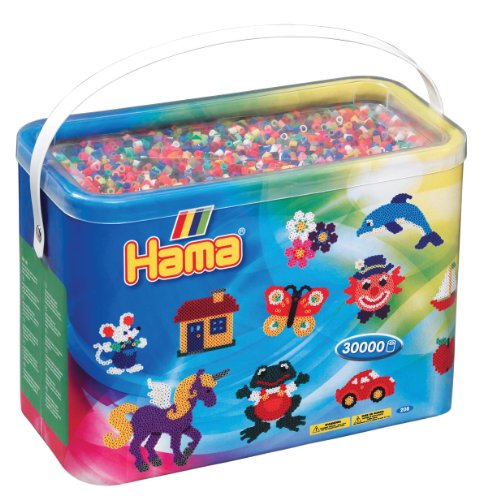 Hama - 208-68 - Kreative Freizeit - Barrel 30.000 Perlen zum Aufbügeln - Midi - Unisex von Hama