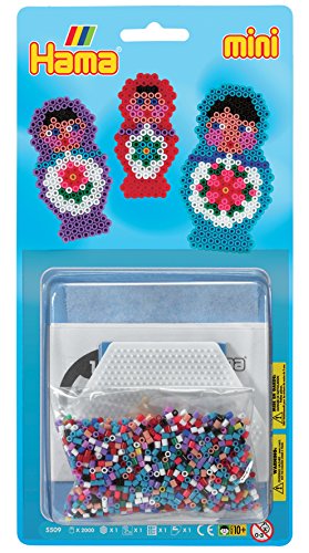 HAMA mini 5509 Bügelperlen Set MATRUSCHKEN Kleine Blister-Packung von Hama