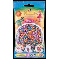 Hama 207-92 - Bügelperlen midi, Streifenperlen-Mix 92, gestreift (1000, mehrfarbig) von Malte Haaning Plastic A/s