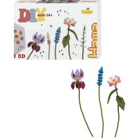 Hama 3621 - Geschenkpackung DIY midi Art 14+, Motivvorlage Blumenstrauß, Blumen mit 3D Effekt, mit ca. 6.000 Bügelperlen und Zubehör von Hama