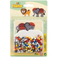 Hama 4183 - Bügelperlen inkl. Stiftplatte, Elefant, Midi, 450 Stück von Malte Haaning Plastic A/s